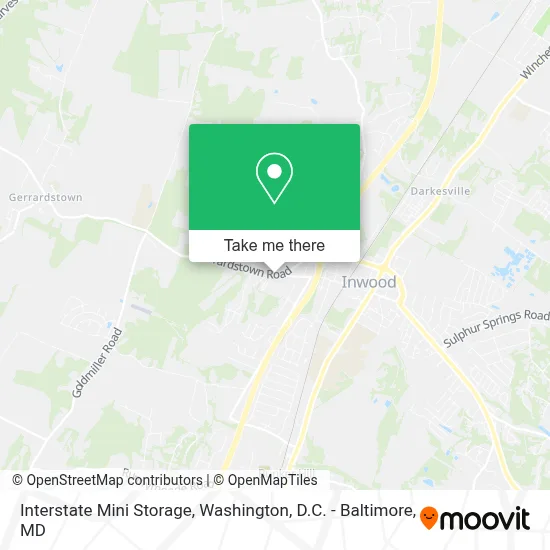 Interstate Mini Storage map