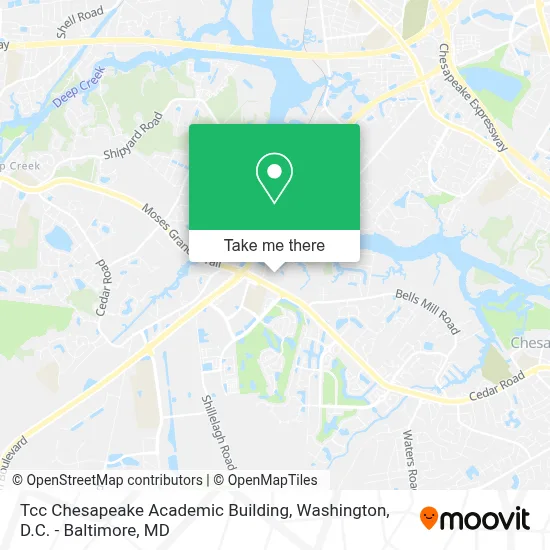 Tcc Chesapeake Academic Building map