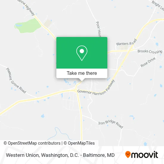 Western Union map