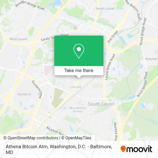 Athena Bitcoin Atm map