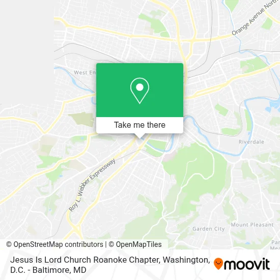 Jesus Is Lord Church Roanoke Chapter map