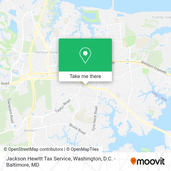 Jackson Hewitt Tax Service map