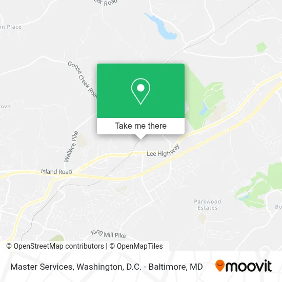 Master Services map