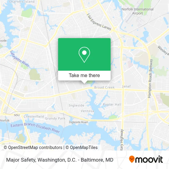 Major Safety map