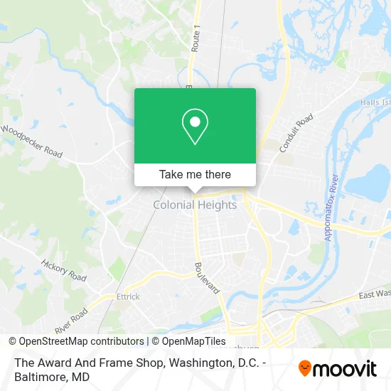 The Award And Frame Shop map