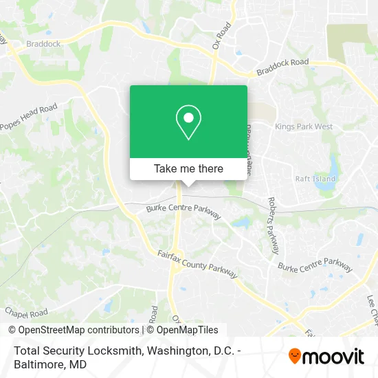 Total Security Locksmith map