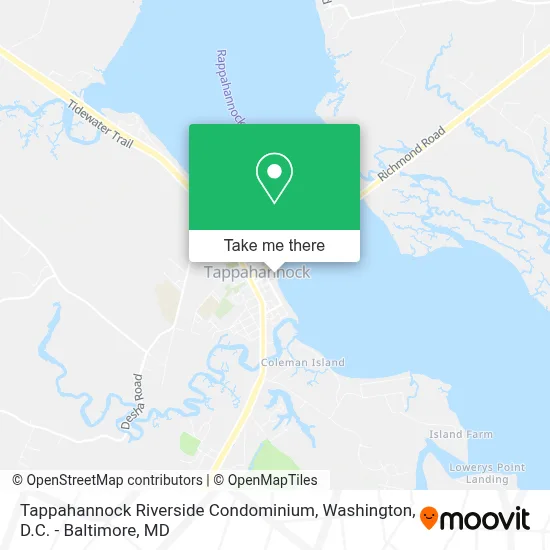 Tappahannock Riverside Condominium map