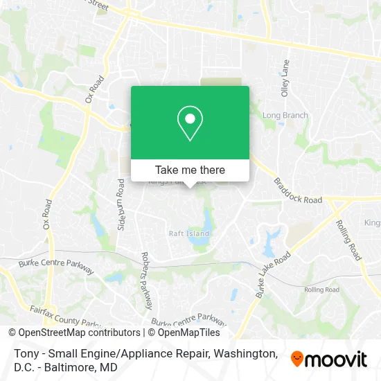 Tony - Small Engine / Appliance Repair map