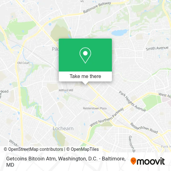 Getcoins Bitcoin Atm map