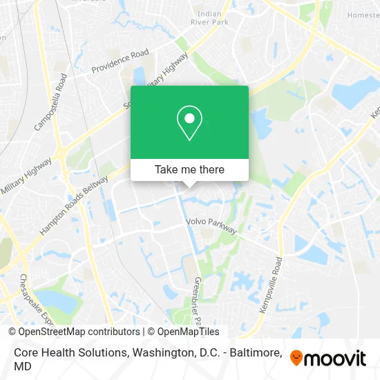 Core Health Solutions map