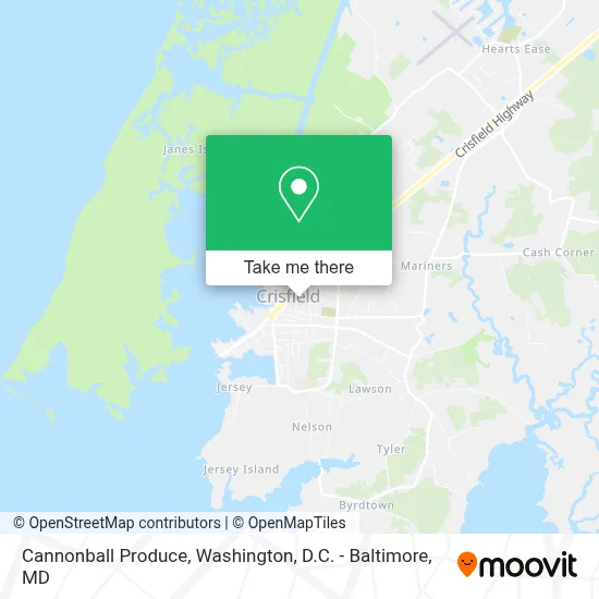 Cannonball Produce map