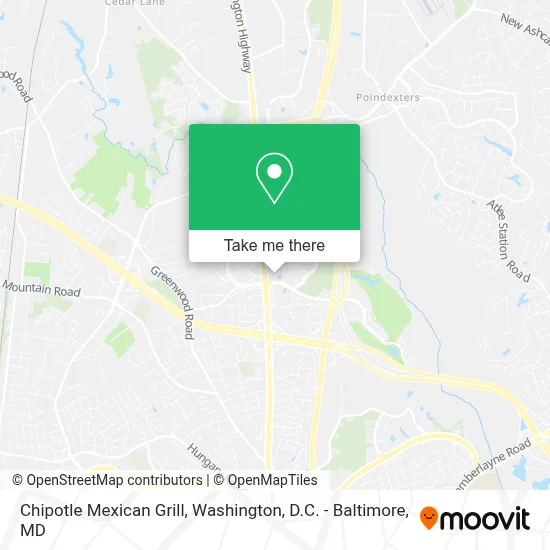 Chipotle Mexican Grill map
