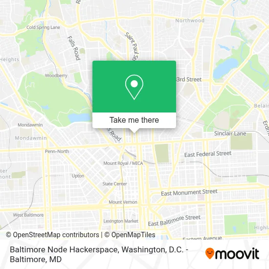 Baltimore Node Hackerspace map