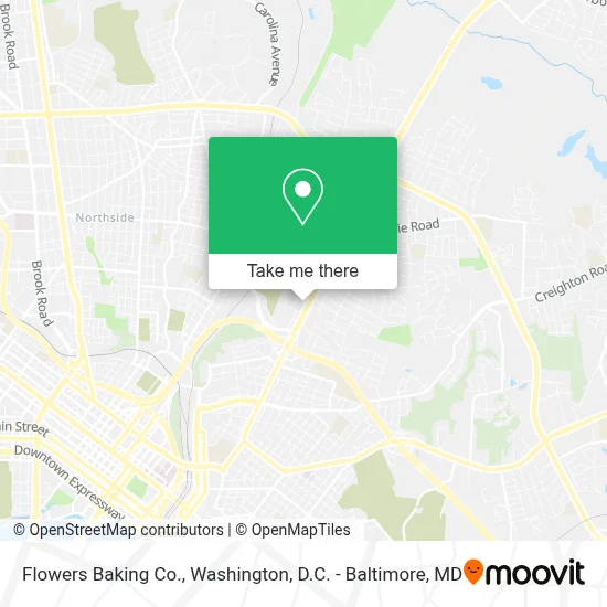 Flowers Baking Co. map