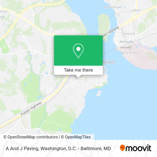 A And J Paving map