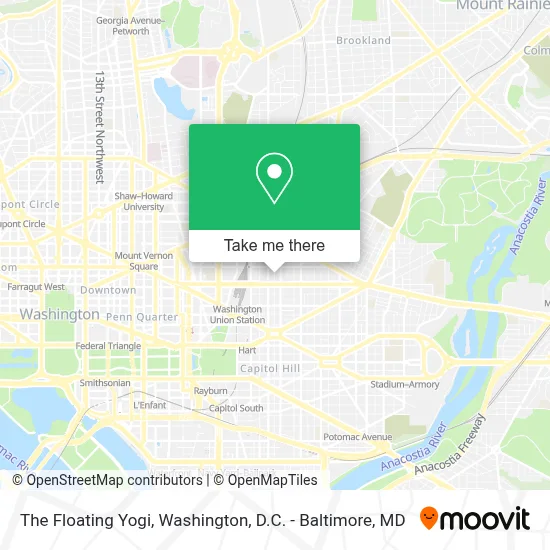 The Floating Yogi map