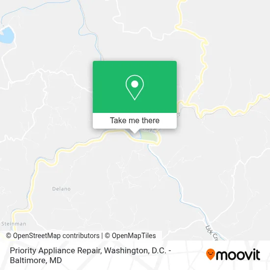 Priority Appliance Repair map