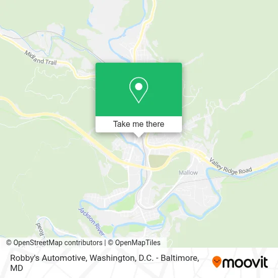 Robby's Automotive map