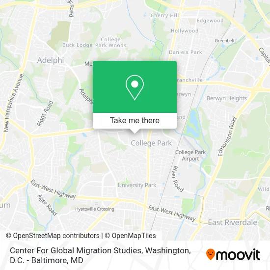 Center For Global Migration Studies map