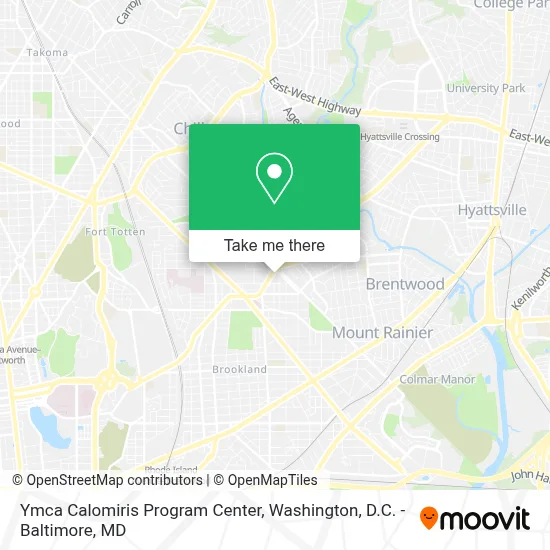 Ymca Calomiris Program Center map