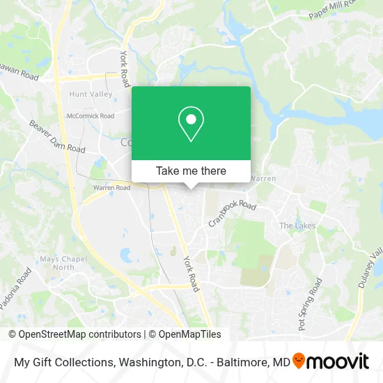My Gift Collections map