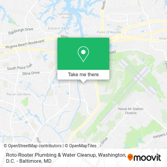 Roto-Rooter Plumbing & Water Cleanup map
