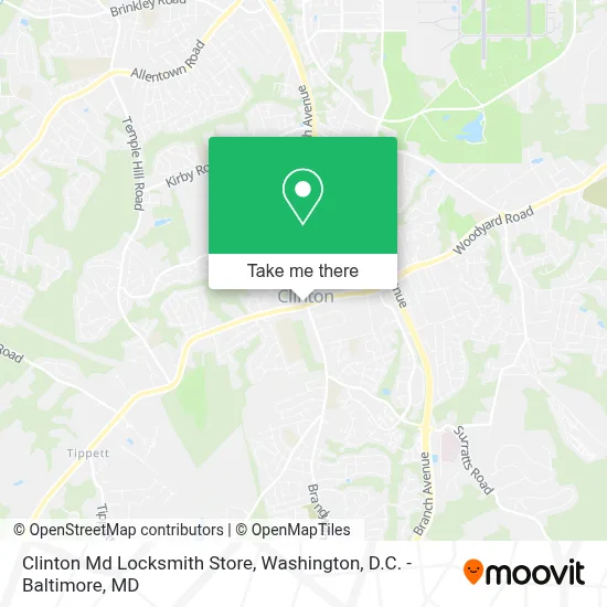 Clinton Md Locksmith Store map