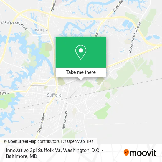 Innovative 3pl Suffolk Va map