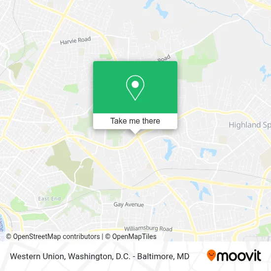 Western Union map