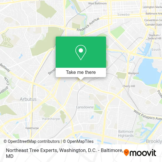Northeast Tree Experts map