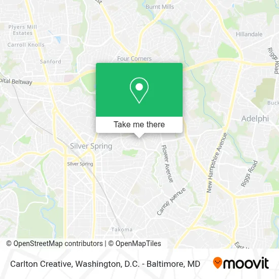 Carlton Creative map
