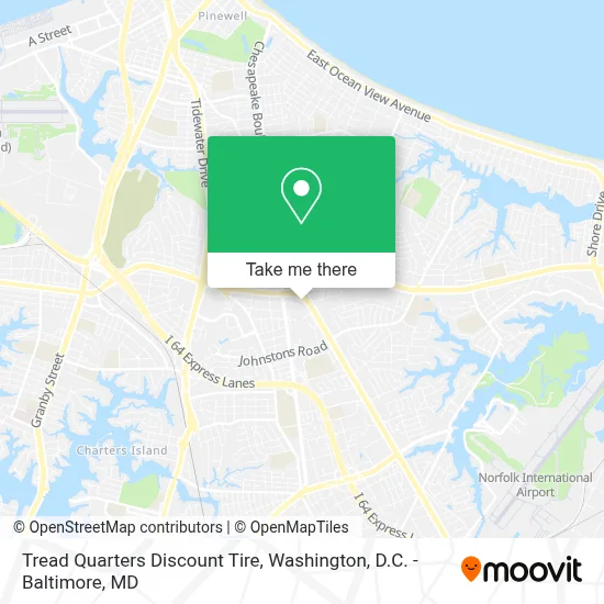 Tread Quarters Discount Tire map