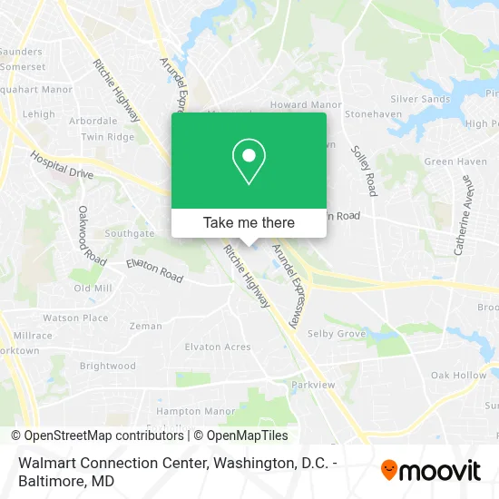 Walmart Connection Center map