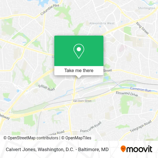 Calvert Jones map