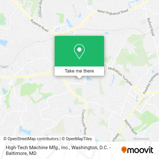 High-Tech Machine Mfg., Inc. map
