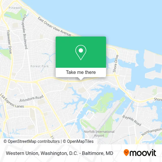 Western Union map