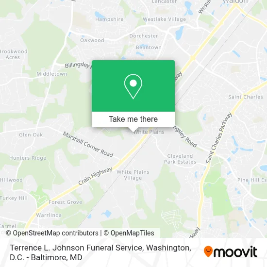 Terrence L. Johnson Funeral Service map