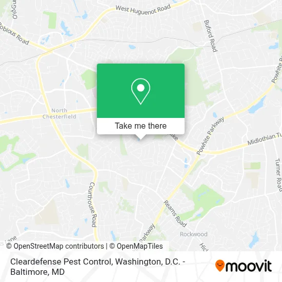 Cleardefense Pest Control map