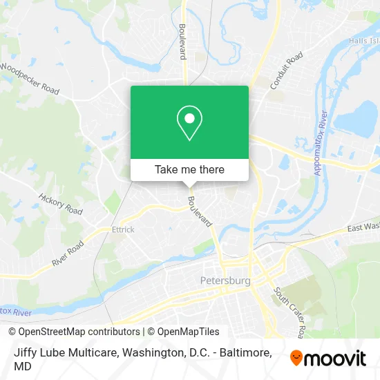 Jiffy Lube Multicare map