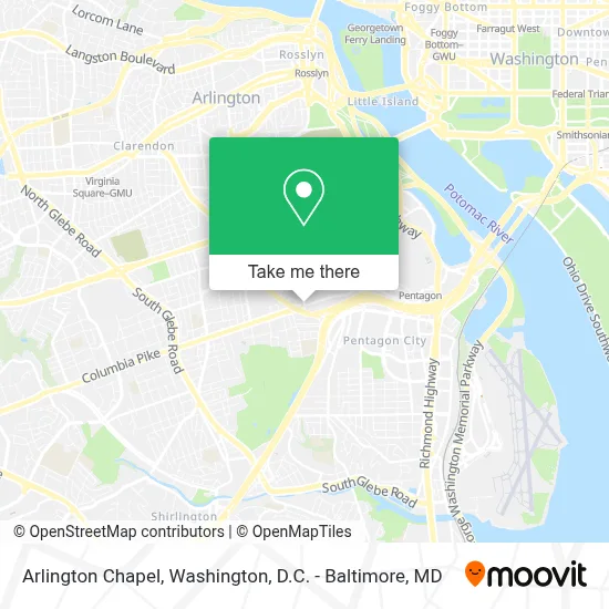 Arlington Chapel map