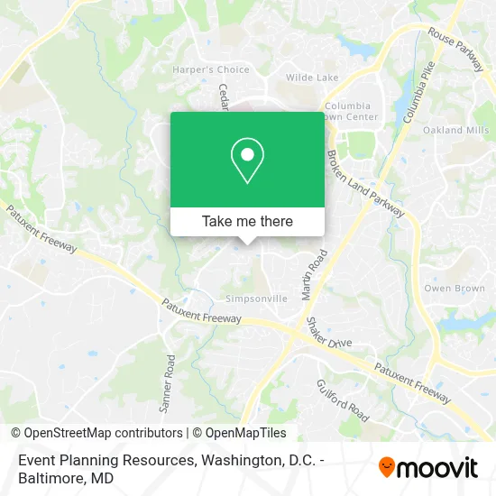 Event Planning Resources map