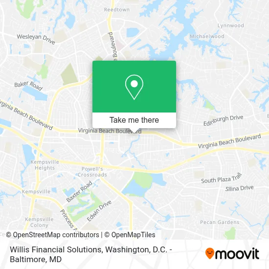 Willis Financial Solutions map