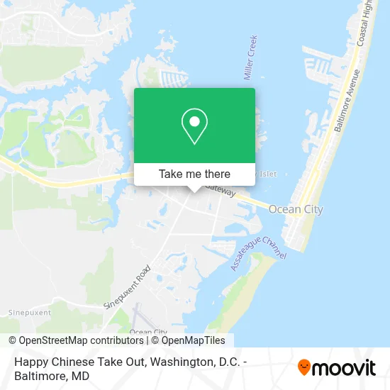 Happy Chinese Take Out map