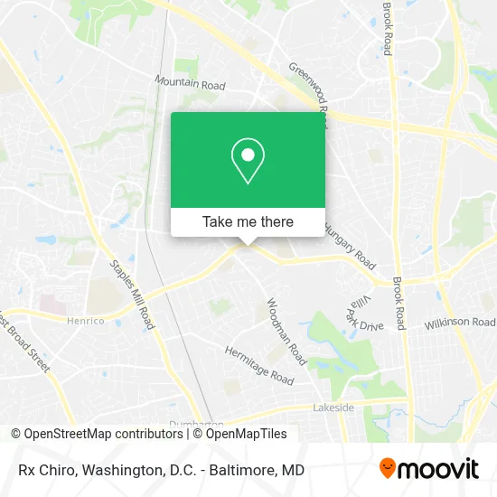 Rx Chiro map