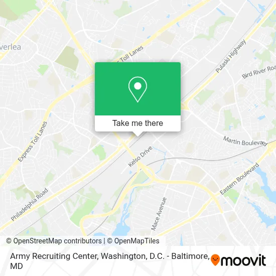 Army Recruiting Center map