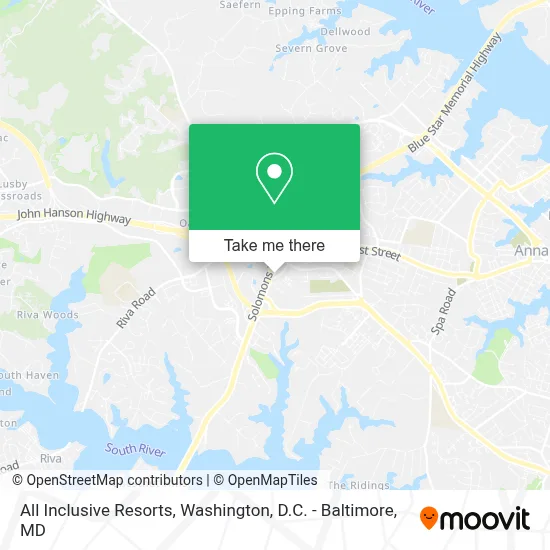 All Inclusive Resorts map