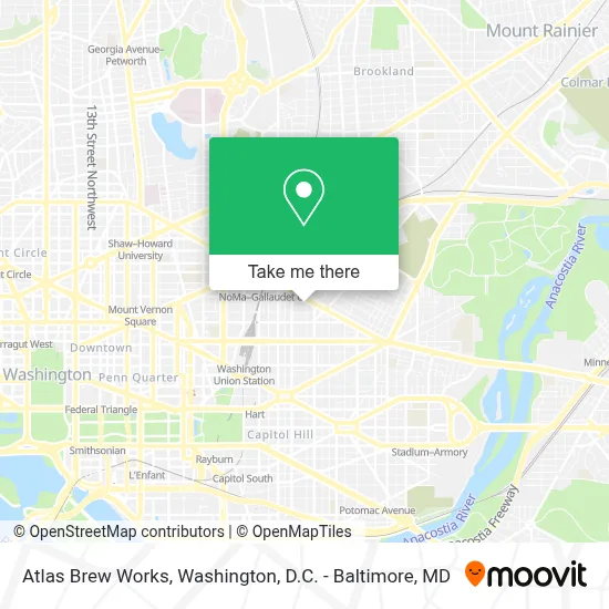 Atlas Brew Works map