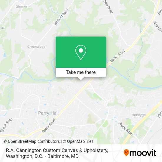 R.A. Cannington Custom Canvas & Upholstery map