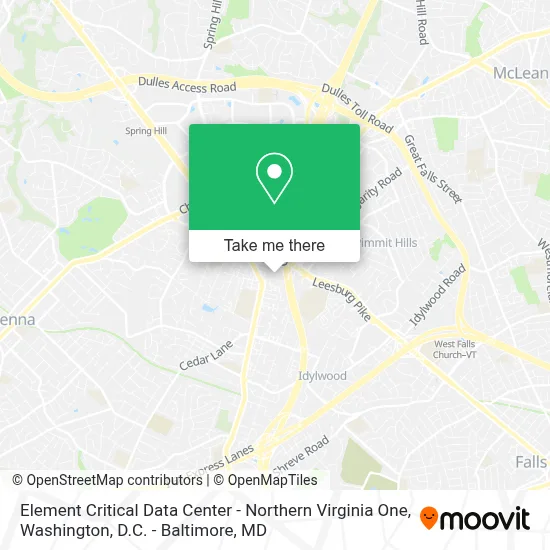Element Critical Data Center - Northern Virginia One map