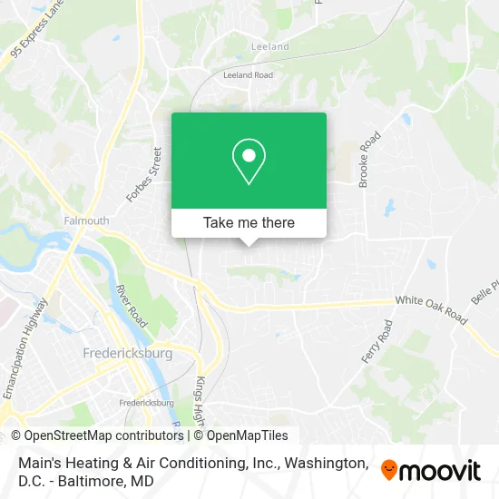 Main's Heating & Air Conditioning, Inc. map